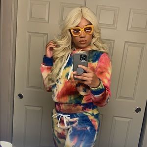 Colorful Tie dyed sweatsuit